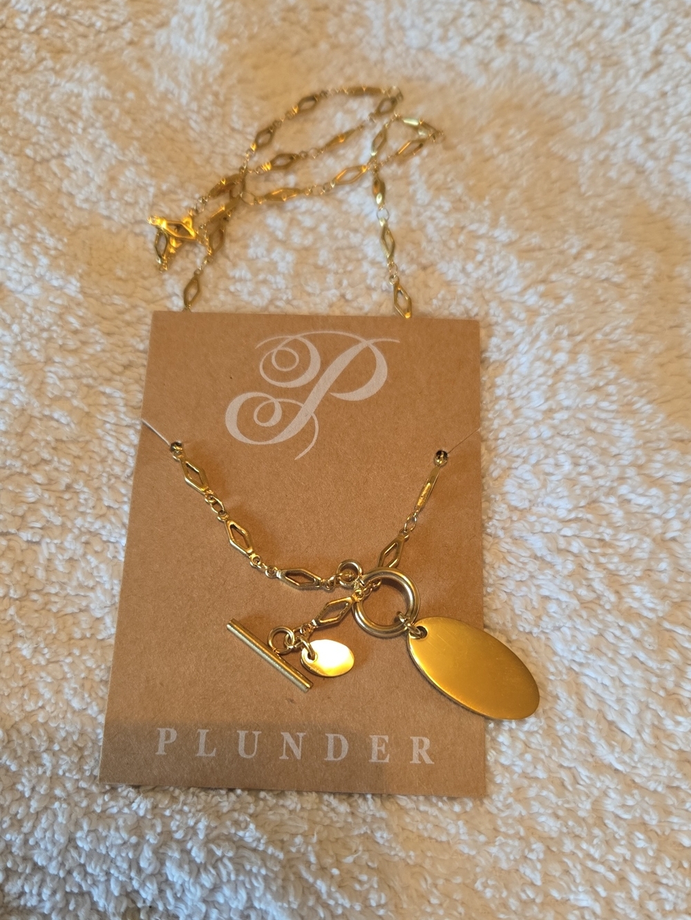 Plunder Pendant Toggle Necklace